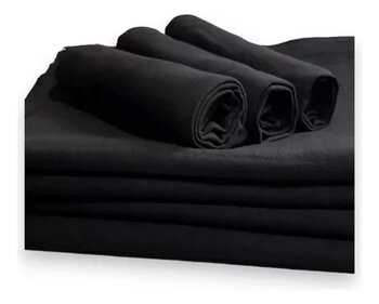 Pano de Prato Preto 50x70  Barrado Diversos 0631430070907