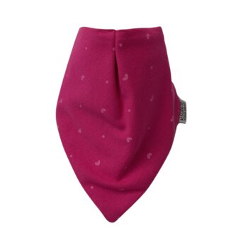 Babador Impermeável Malha Pink Coração