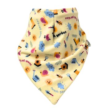 Babador Impermeável Malha Sweet Garden